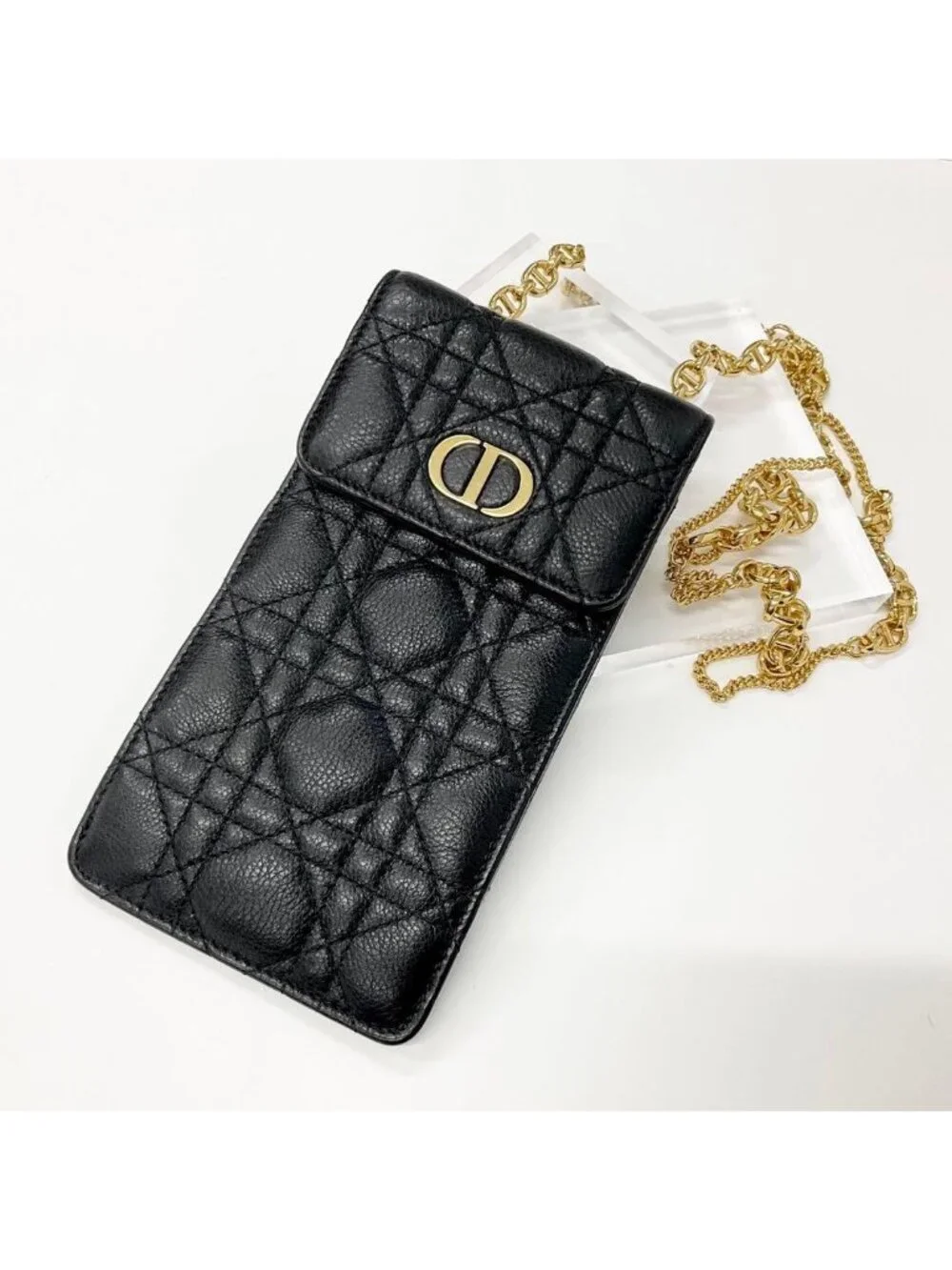 Dior Cannage Caro Phone Case Pochette